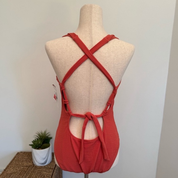 BECCA  Women Swim One Piece burnt orange size - Picture 5 of 11